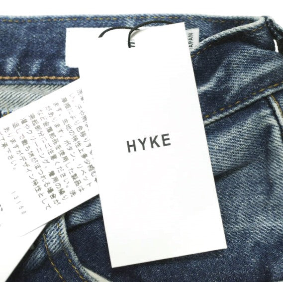 HYKE テーパードUWBデニムパンツ