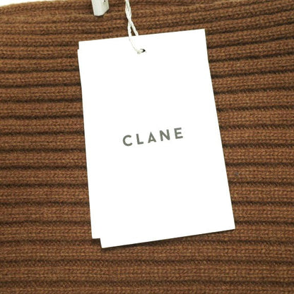 CLANE ボート ネック ショート ニット トップス ウール ナイロン
