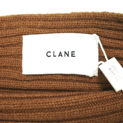 CLANE ボート ネック ショート ニット トップス ウール ナイロン