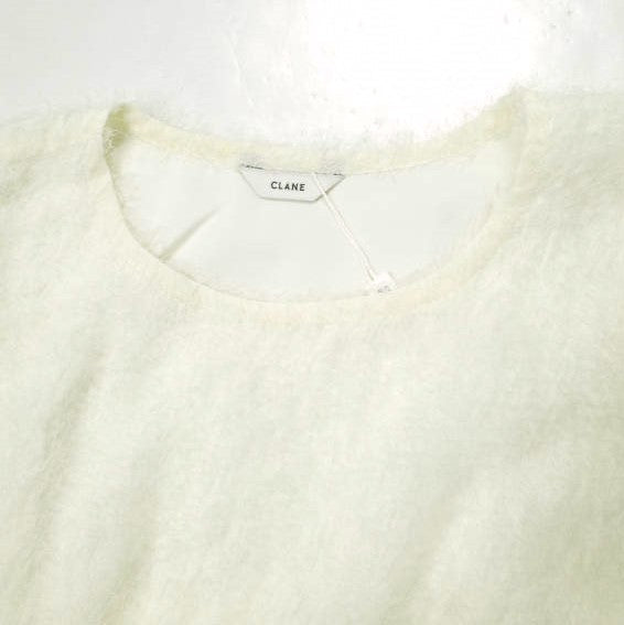CLANE フラッフィー フリンジ トップス ポリエステル トップス