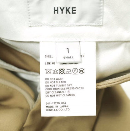 HYKE ドスキン ウール ブレンド パンツ