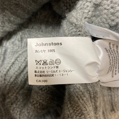 ジョンストンズオブエルガン カシミヤケーブルニットセーター