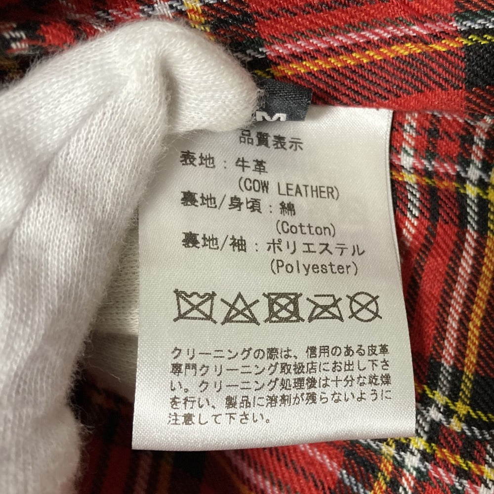 ハルフ レザーライダースジャケット