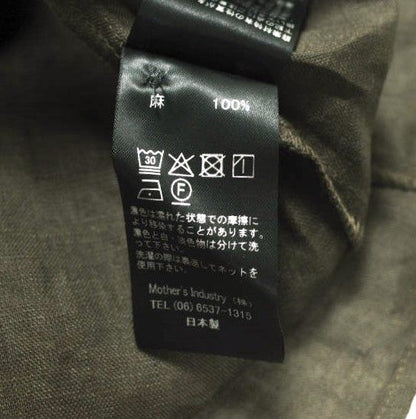 ミズイロインド リネンノースリーブフレアワンピース
