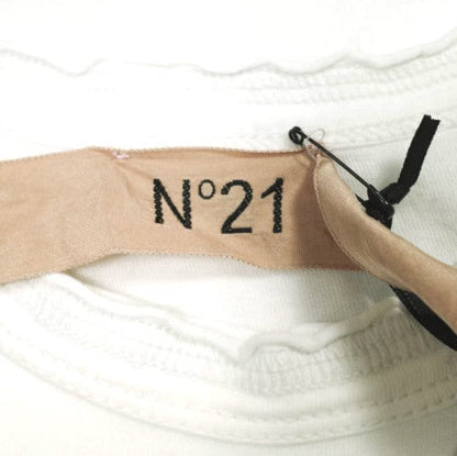 N°21 ロゴ プリント コットン ノースリーブ Tシャツ