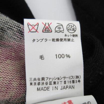 レオナールスポーツ フェザー柄ニットタートルネックセーター
