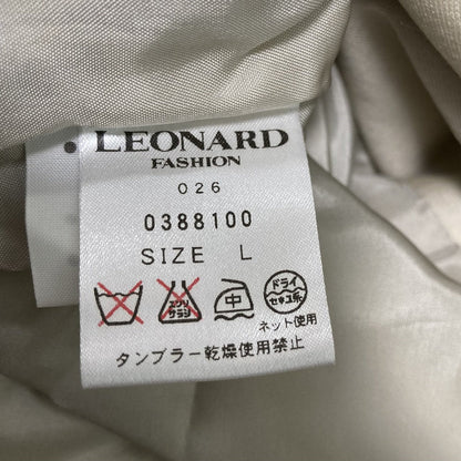 レオナールファッション ペイズリーレオパードパデッドコート
