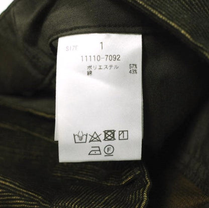 CLANE シャンブレー コーデュロイ ストレート パンツ