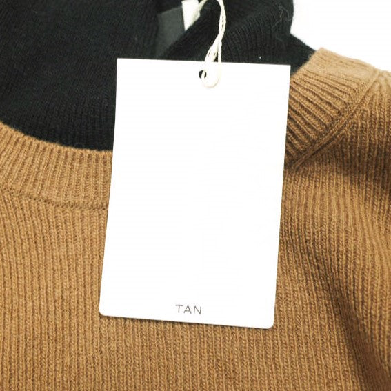 タン ロング スリーブ セーター ウール カシミア