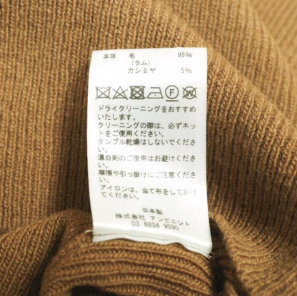 タン ロング スリーブ セーター ウール カシミア
