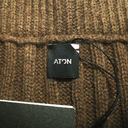 ATON カシミヤ ウール ワイド イージー パンツ