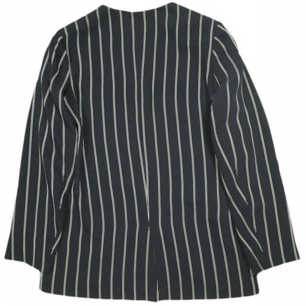 JOURNAL STANDARD L'ESSAGE ストライプ ノーカラージャケット