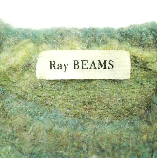 Ray BEAMS グラデーション クルーネック ニットトップ
