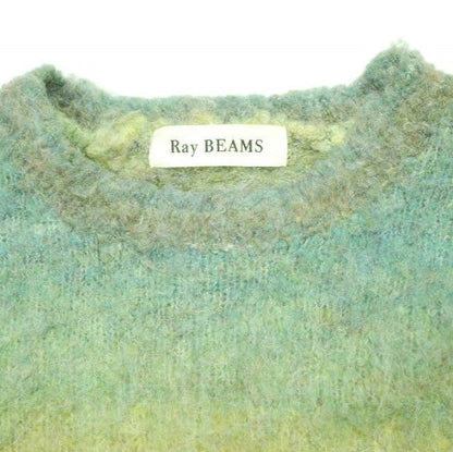 Ray BEAMS グラデーション クルーネック ニットトップ