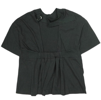 ASTRAET バック オープン ハイ ネック コットン Tシャツ