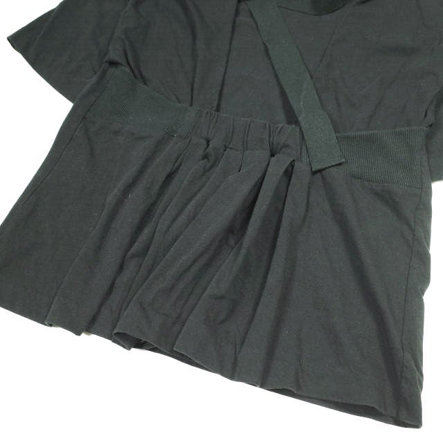ASTRAET バック オープン ハイ ネック コットン Tシャツ