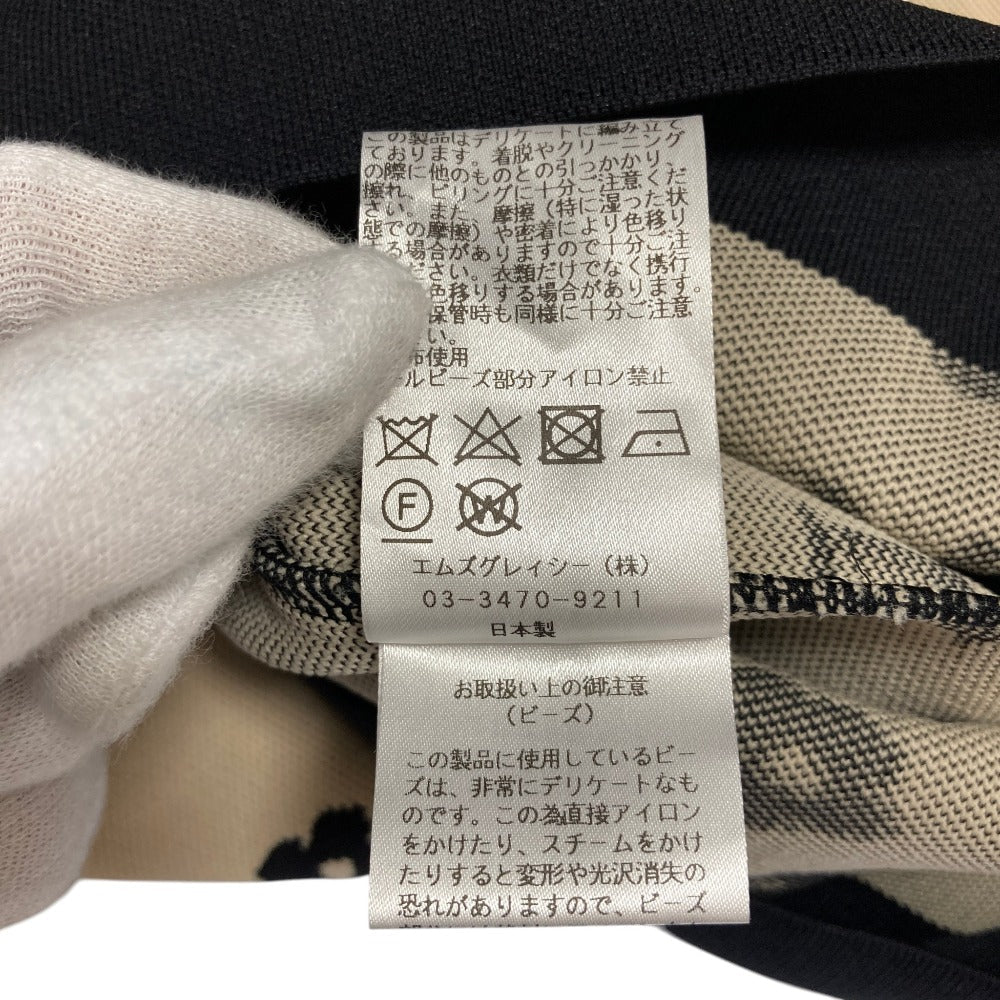 エムズグレイシー アルファベットモノグラムニットワンピース