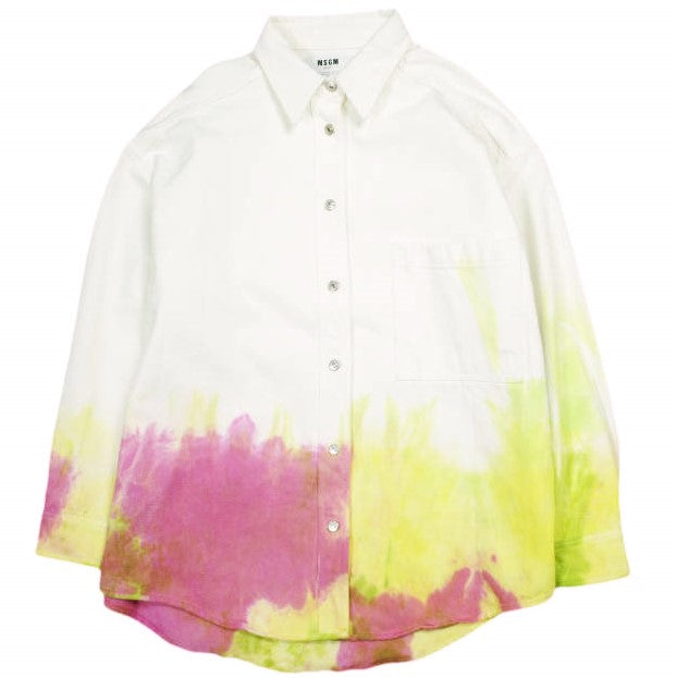 MSGM 3641MDE235T コットン デニム シャツ