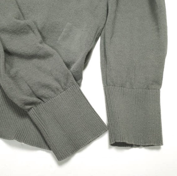 アダワス SHEER KNIT CARDIGAN コットンブレンド カーディガン