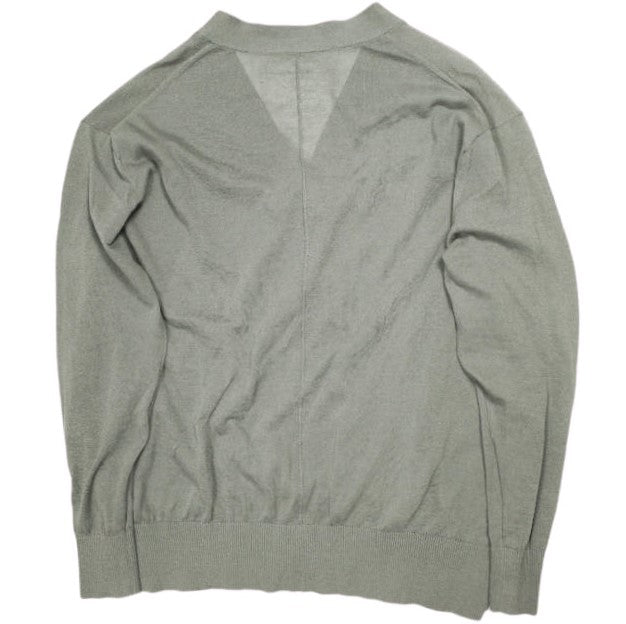 アダワス SHEER KNIT CARDIGAN コットンブレンド カーディガン