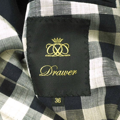 ドゥロワー Loro Piana チェックウールリネンジャケット