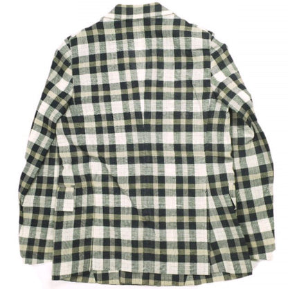 ドゥロワー Loro Piana チェックウールリネンジャケット