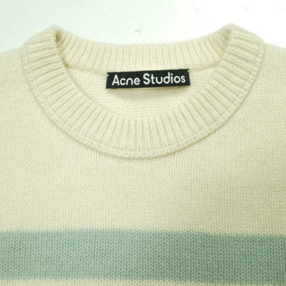 アクネストゥディオズStriped Face Patch Sweater ウールニット
