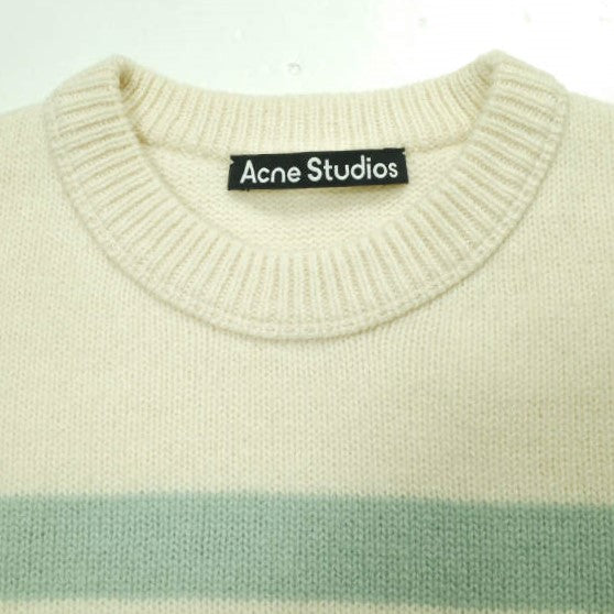 アクネストゥディオズStriped Face Patch Sweater ウールニット
