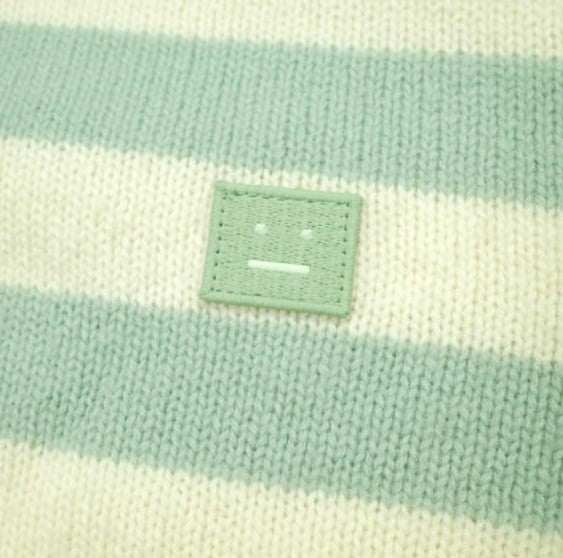 アクネストゥディオズStriped Face Patch Sweater ウールニット