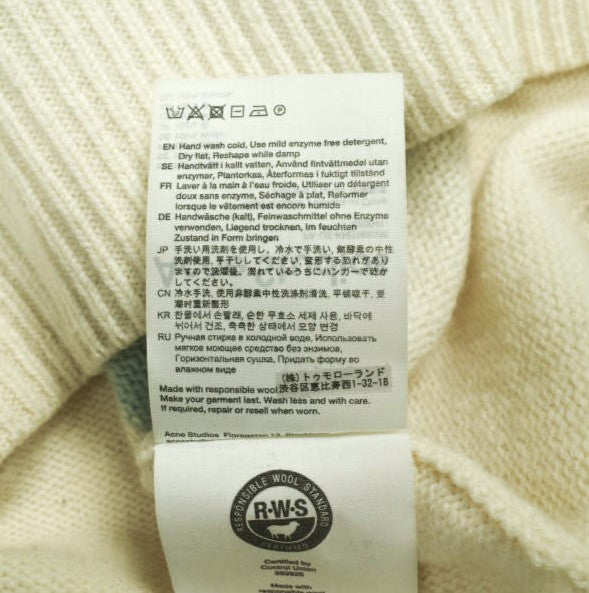 アクネストゥディオズStriped Face Patch Sweater ウールニット