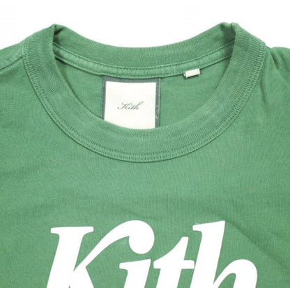 キスニューヨークシティ Swash Logo Vintage Tee コットン Tシャツ