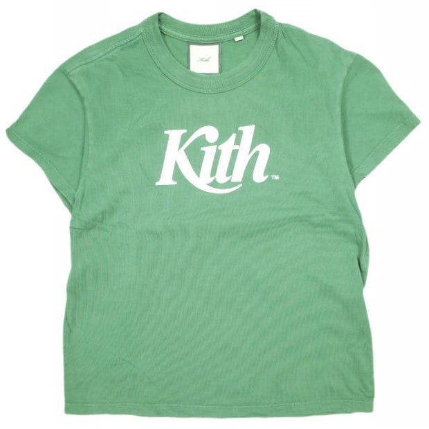 キスニューヨークシティ Swash Logo Vintage Tee コットン Tシャツ