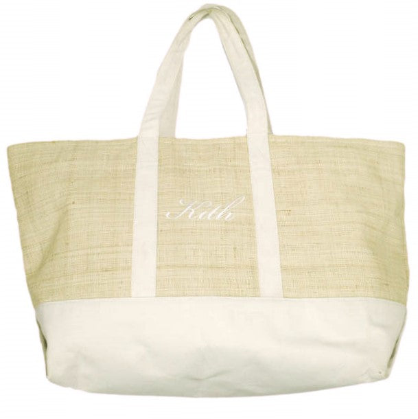 キスニューヨークシティ Straw Tote Bag ストロートートバッグ