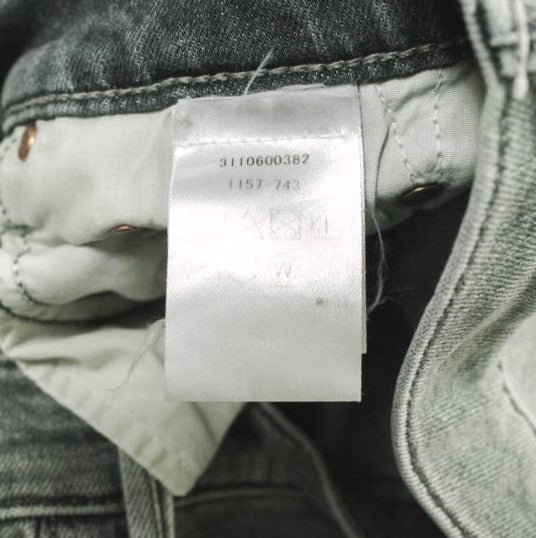 マザー THE INSIDER CROP STEP FRAY コットン デニムパンツ