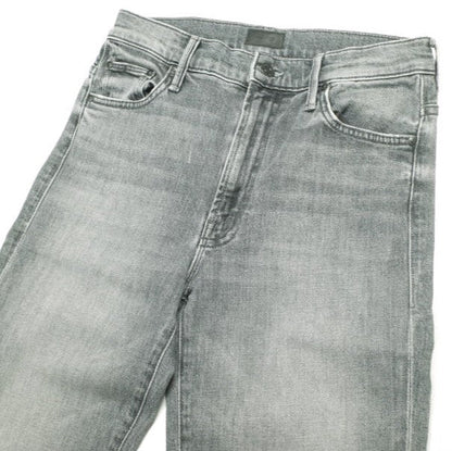 マザー THE INSIDER CROP STEP FRAY コットン デニムパンツ