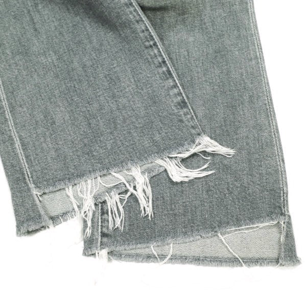 マザー THE INSIDER CROP STEP FRAY コットン デニムパンツ