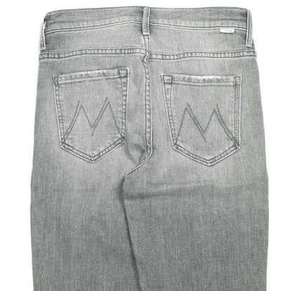 マザー THE INSIDER CROP STEP FRAY コットン デニムパンツ