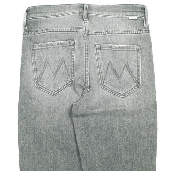 マザー THE INSIDER CROP STEP FRAY コットン デニムパンツ