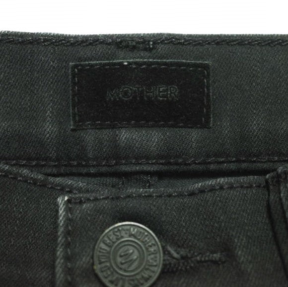 マザー THE INSIDER CROP STEP FRAY コットンデニムパンツ