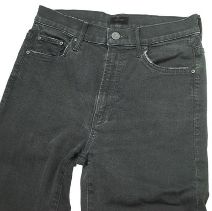 マザー THE INSIDER CROP STEP FRAY コットンデニムパンツ