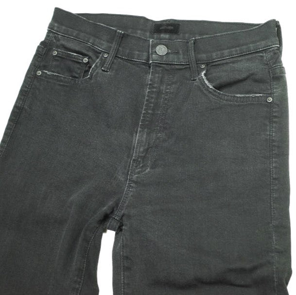 マザー THE INSIDER CROP STEP FRAY コットンデニムパンツ