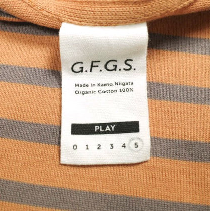 ジーエフジーエス PLAY BORDER オーガニックコットン長袖Tシャツ