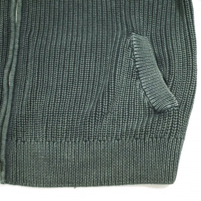 キスニューヨークシティ Garment Dyed Wyona Full Zip コットン ニットジャケット
