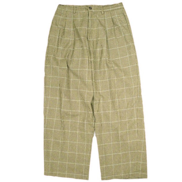 イズネス COJ NU WIDE EZ PANTS ウール混パンツ