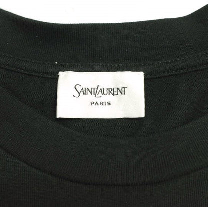 サンローラン プレイン クルーネック Tシャツ コットン モダール トップ