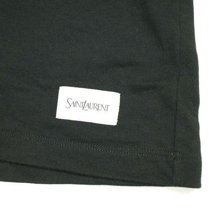 サンローラン プレイン クルーネック Tシャツ コットン モダール トップ