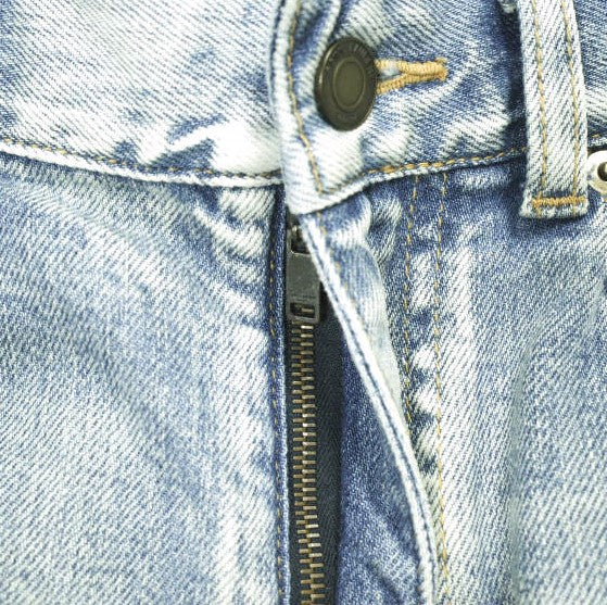 イヴサンローラン D02 SKINNY-FIT JEANS コットン デニムパンツ