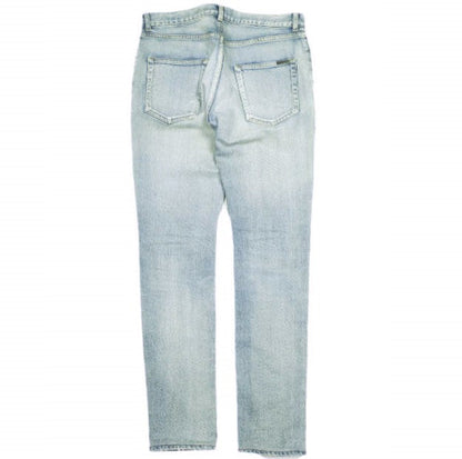 イヴサンローラン D02 SKINNY-FIT JEANS コットン デニムパンツ