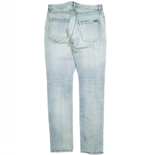 イヴサンローラン D02 SKINNY-FIT JEANS コットン デニムパンツ