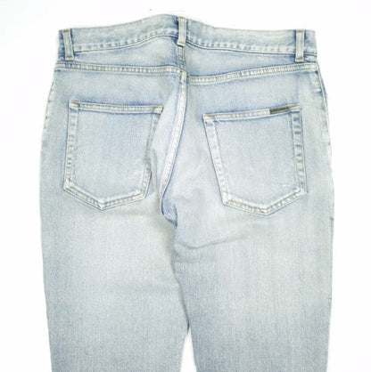 イヴサンローラン D02 SKINNY-FIT JEANS コットン デニムパンツ